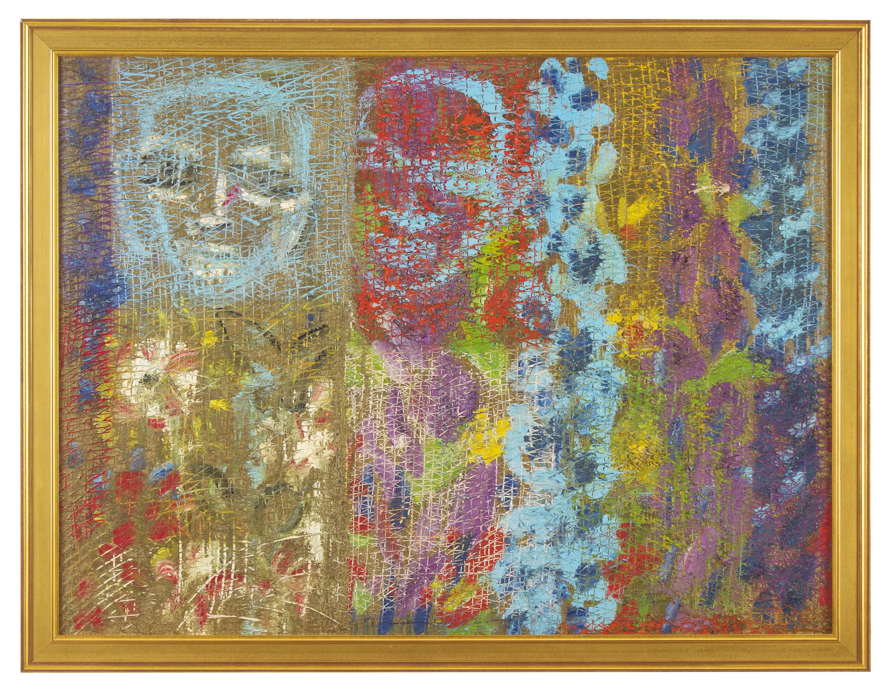 Badi Baba and Delphiniums, 2002