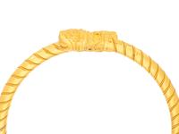 LALAOUNIS, YELLOW GOLD TORQUE NECKLACE
