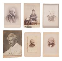[LITERATURE]. Portraits of famous authors and writers, incl. Alexandre DUMAS, Nathaniel HAWTHORNE, Ralph Waldo EMERSON, et. al.