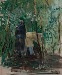 Aaron Bohrod, (Wisconsin, 1907-1992), The Gardeners, 1933