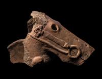 A Japanese Earthenware Fragment of a Head of a Horse