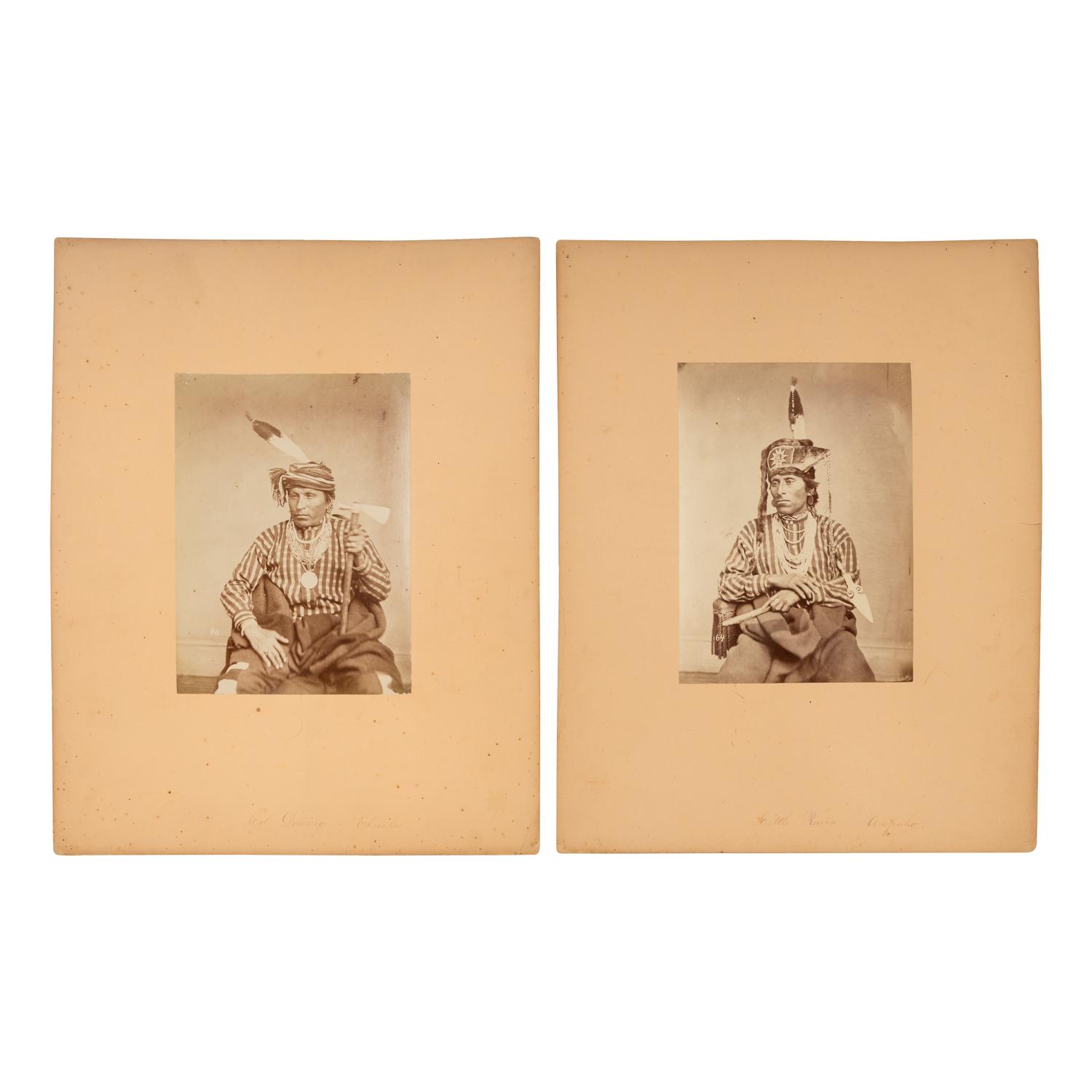 Studio Portraits of Otoe and Sioux Leaders in Washington, DC.