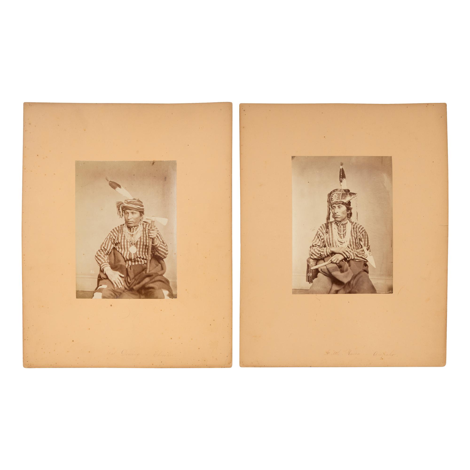 Studio Portraits of Otoe and Sioux Leaders in Washington, DC.