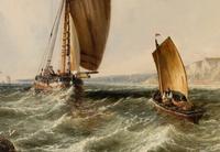 Coastal View and Shipping , 1863