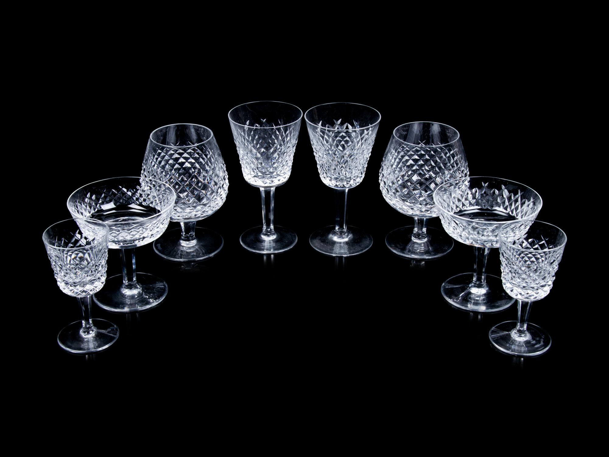 A Waterford Cut Glass Stemware Service