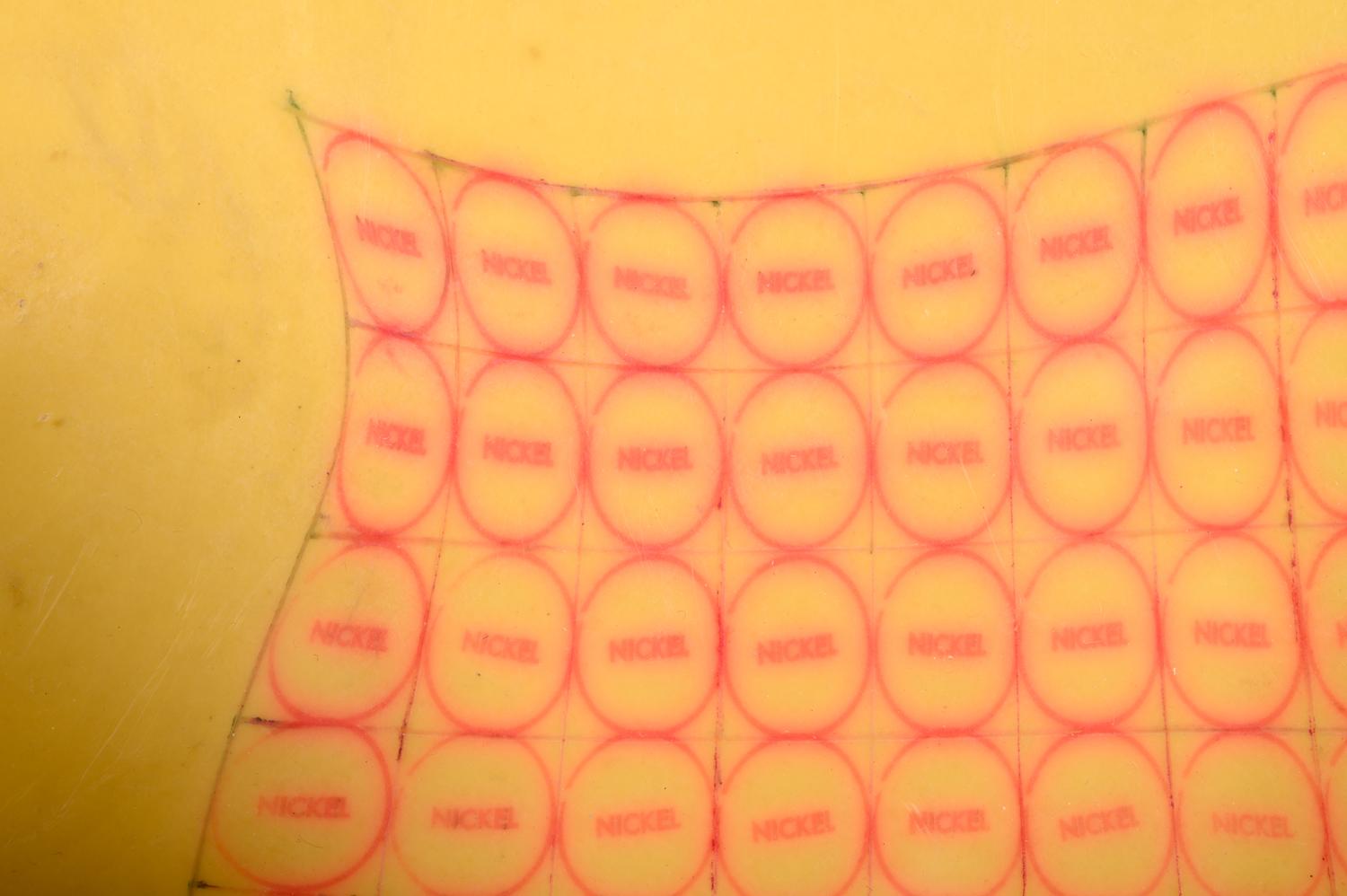 Red Nickel, a Stretched Rubber Grid #4