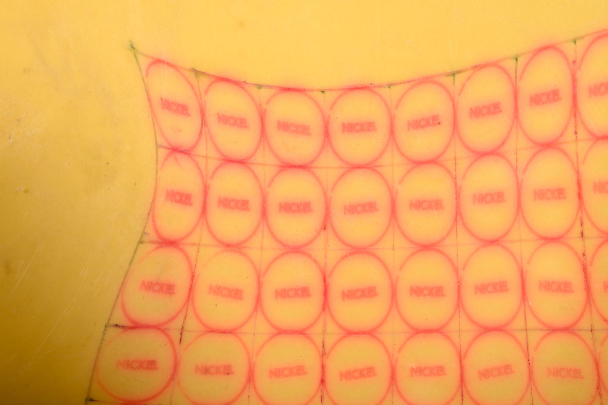 Red Nickel, a Stretched Rubber Grid #4