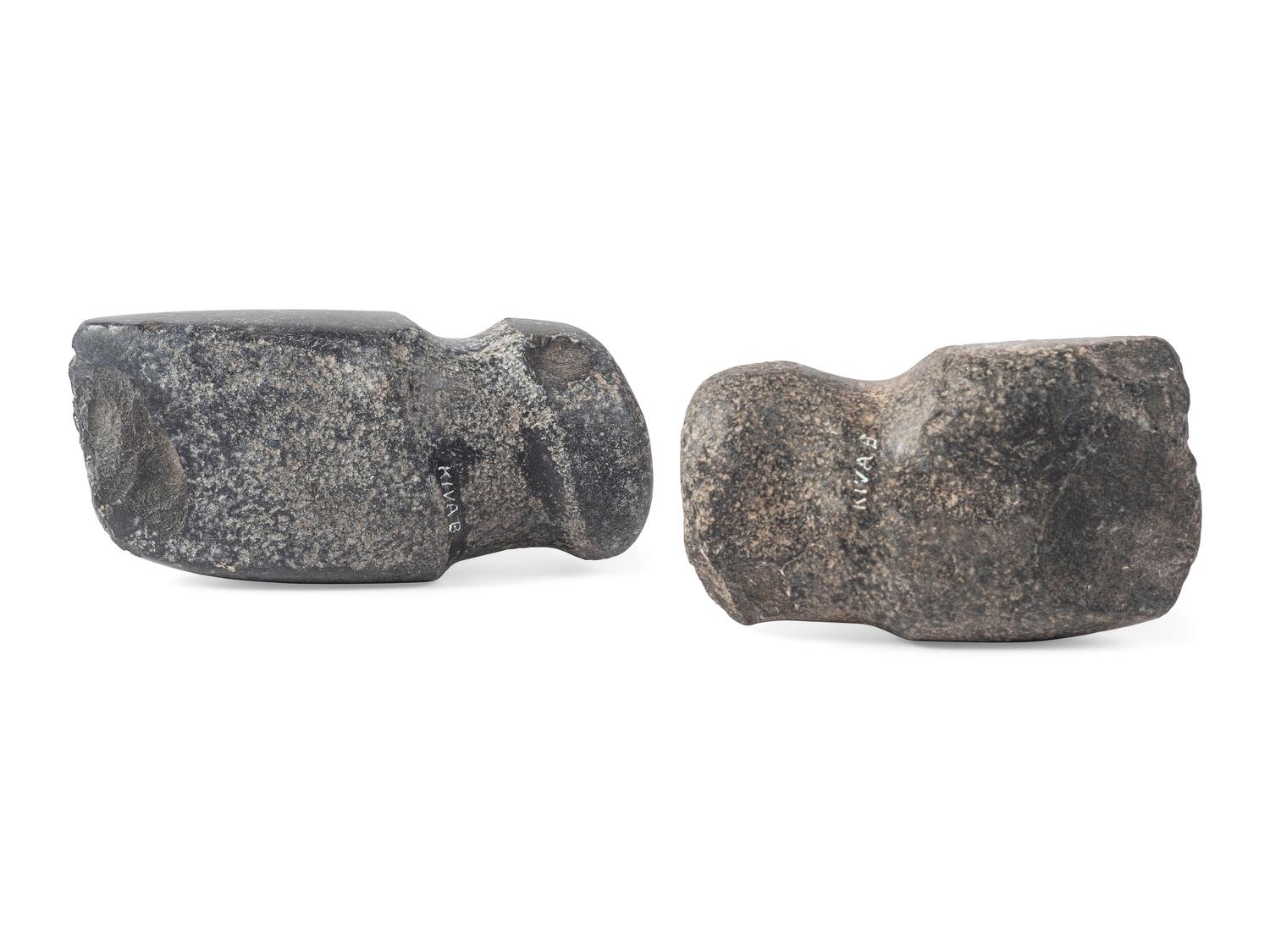 San Lazaro Pueblo Hardstone Full Groove Axes, From the Collection of Forrest Fenn