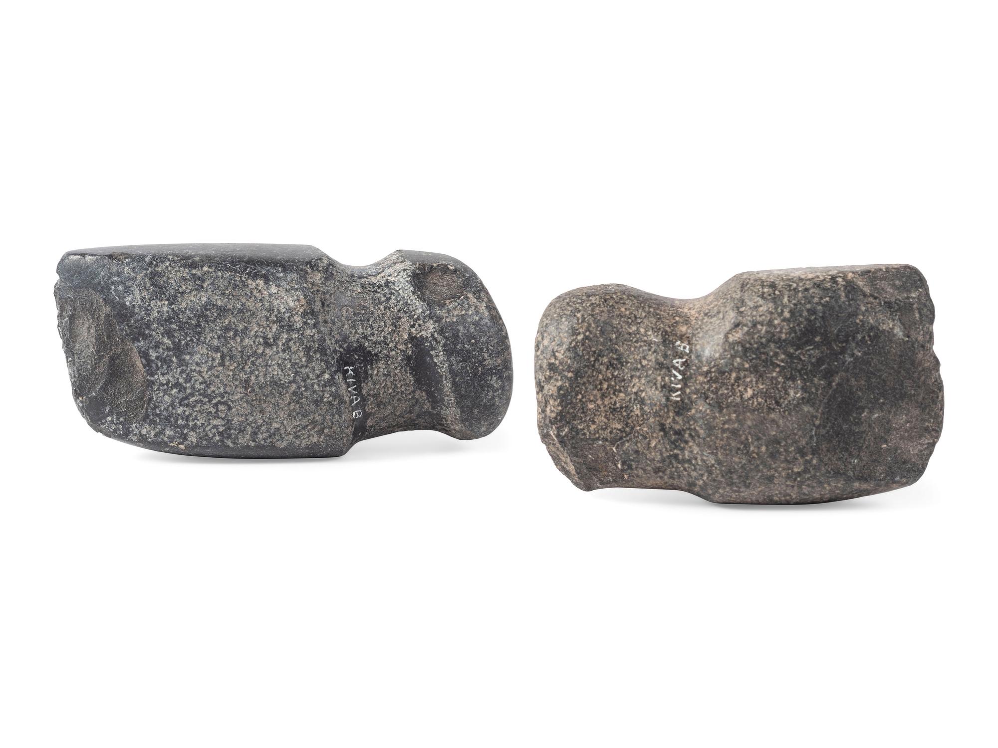 San Lazaro Pueblo Hardstone Full Groove Axes, From the Collection of Forrest Fenn
