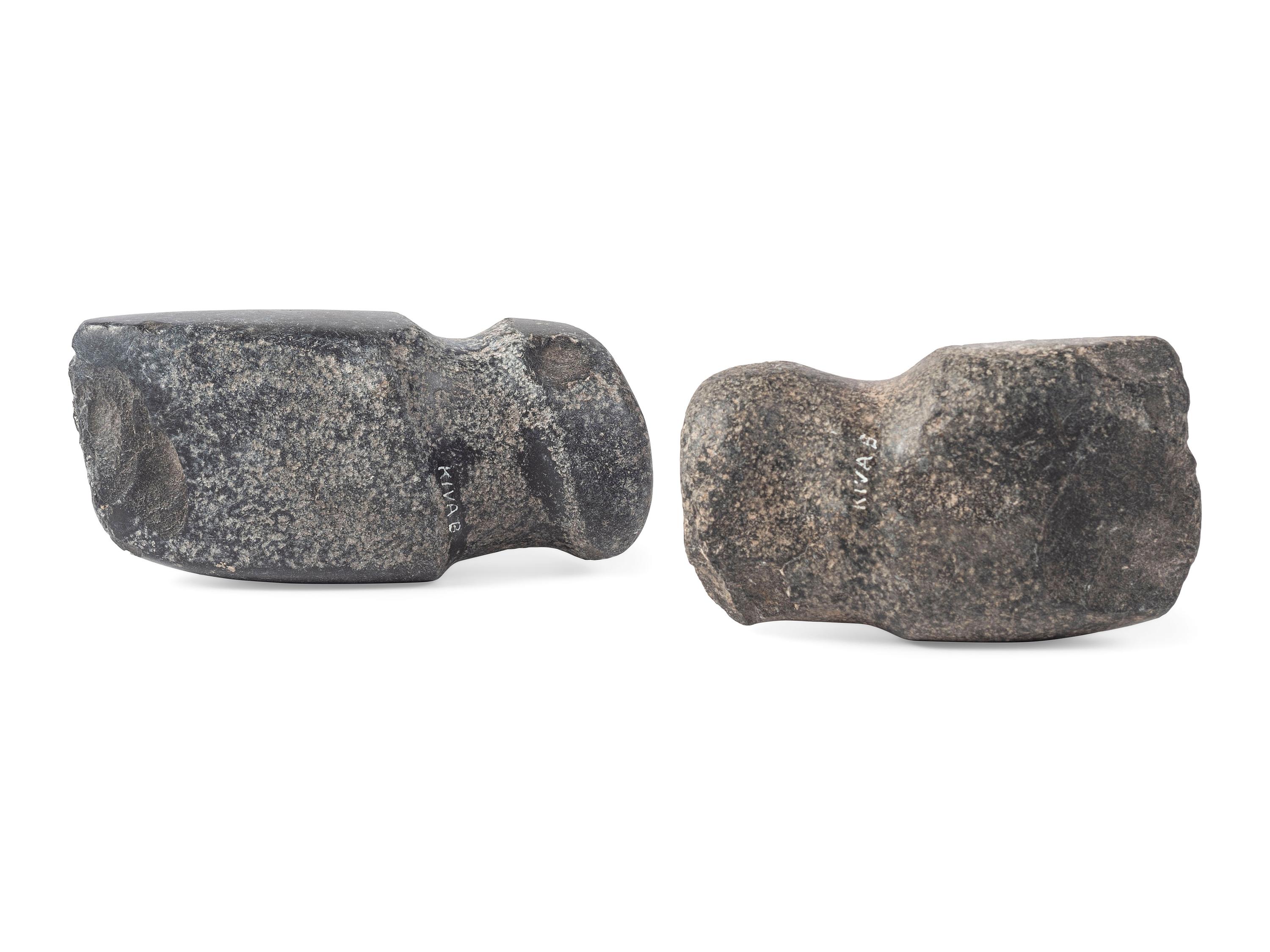 San Lazaro Pueblo Hardstone Full Groove Axes, From the Collection of Forrest Fenn
