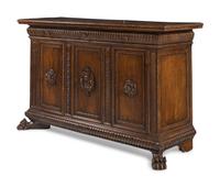 An Italian Baroque Grain-Painted Console Cabinet