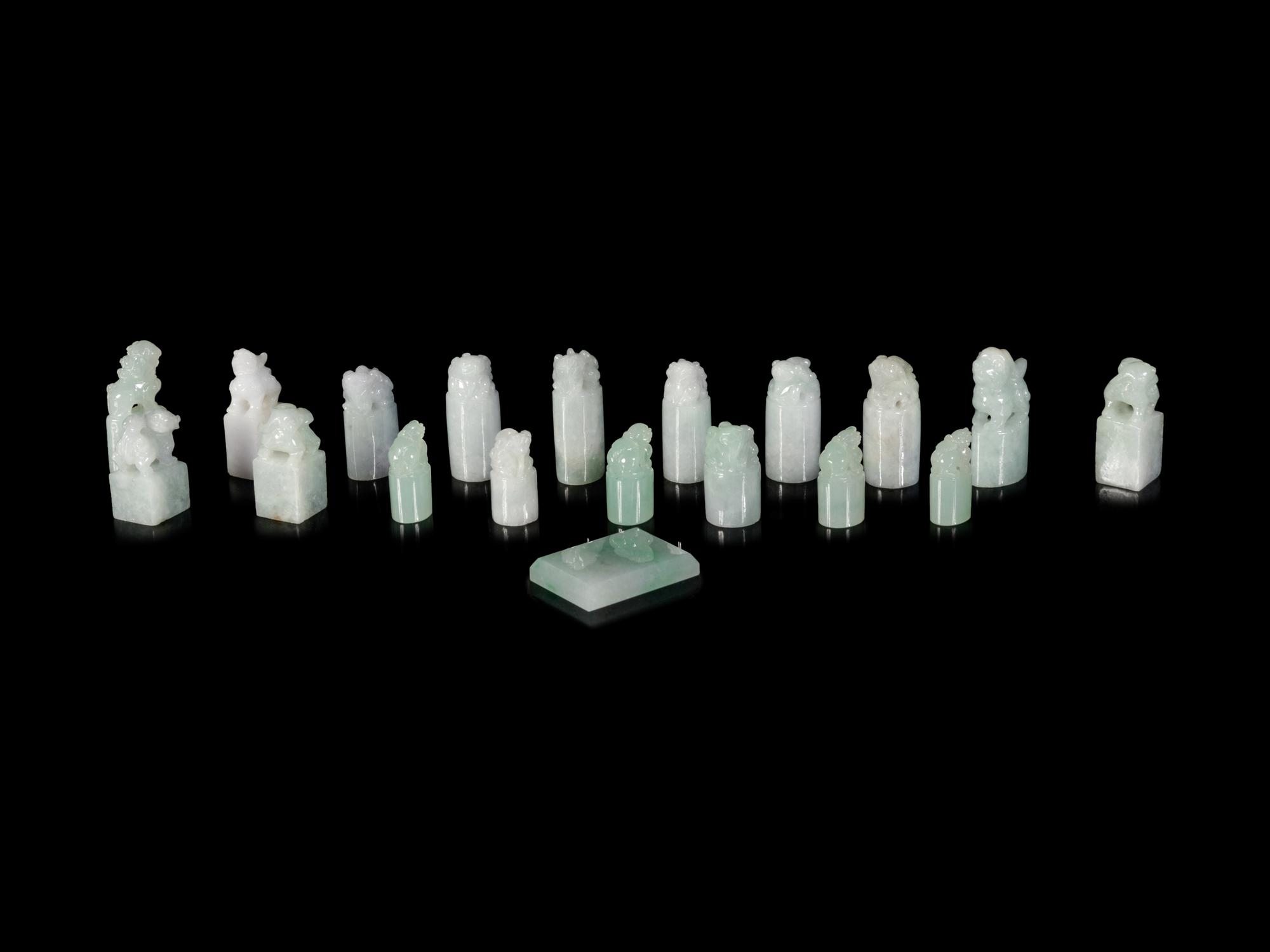 A Collection of Chinese Jadeite Seals