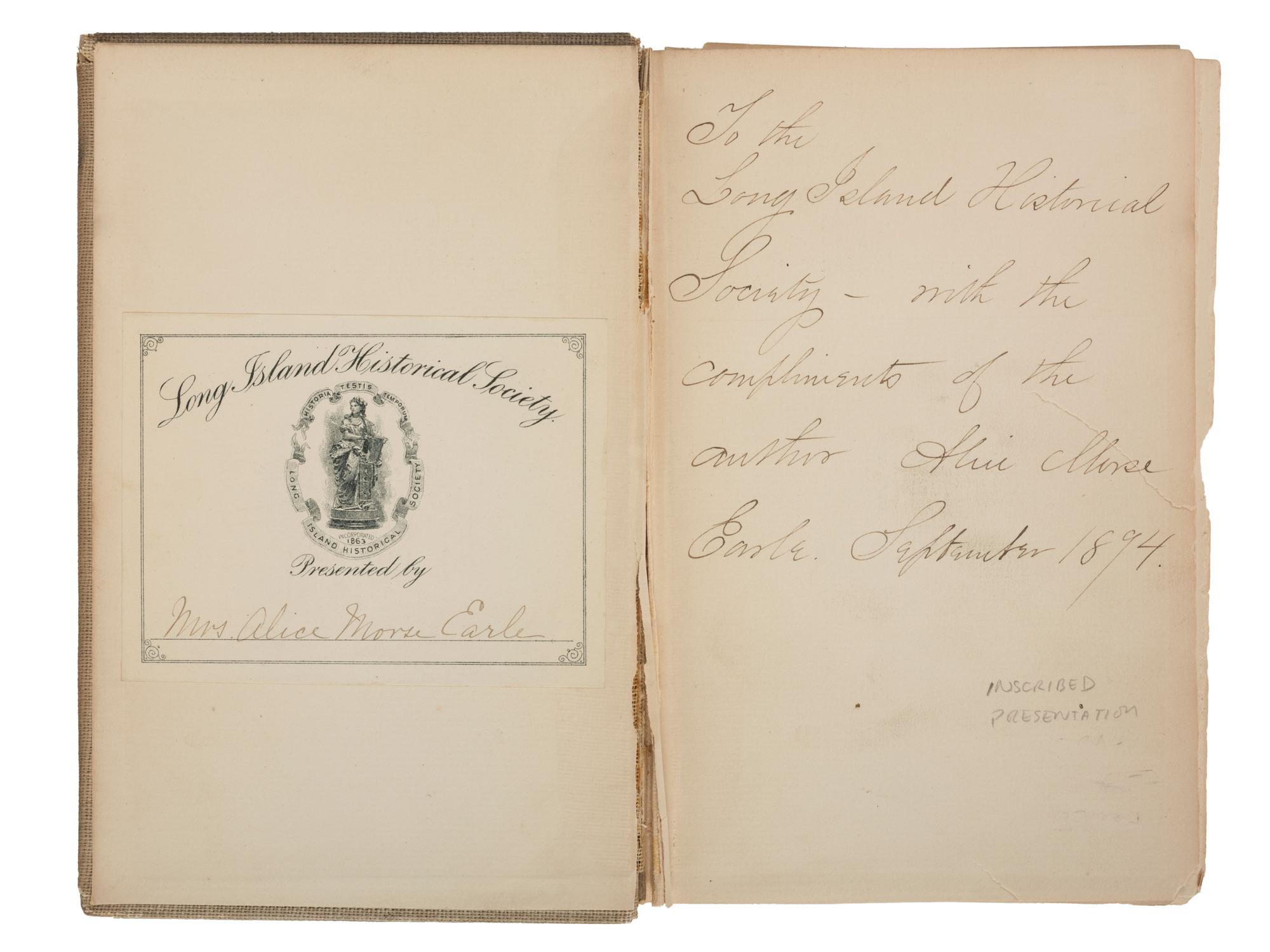 18th Century Americana [EARLE, Alice Morse (1851-1911), editor]. Diary of Anna Green Winslow . Boston and New York: Houghton Mifflin, 1894.