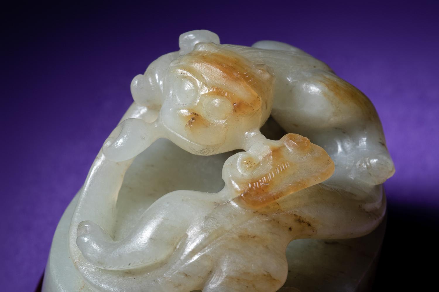 A Chinese Celadon Jade Seal