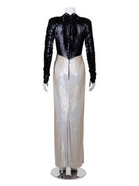 Geoffrey Beene Sequin Dress with Green Stones, Spring 1985