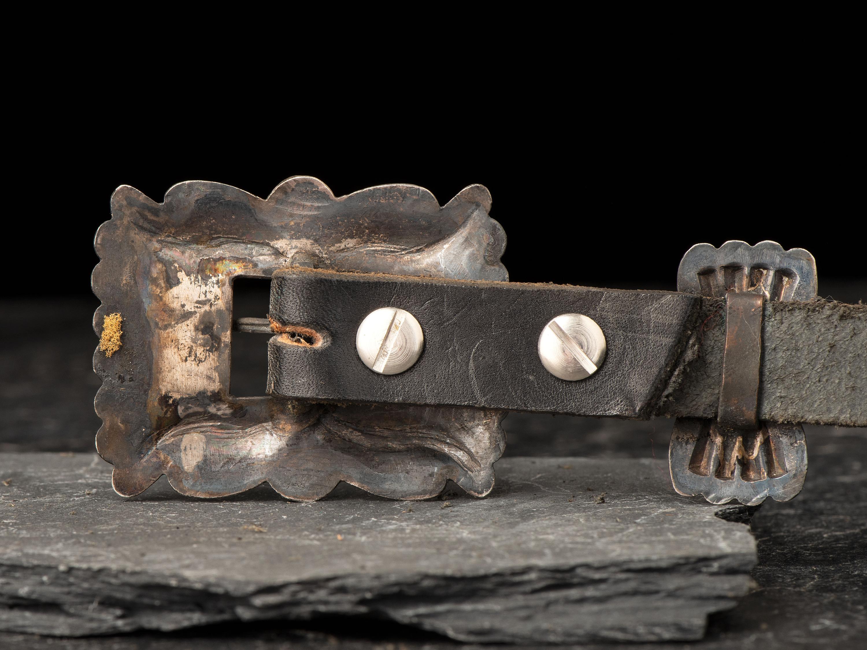 Navajo Silver and Turquoise Third Phase Concha Belt