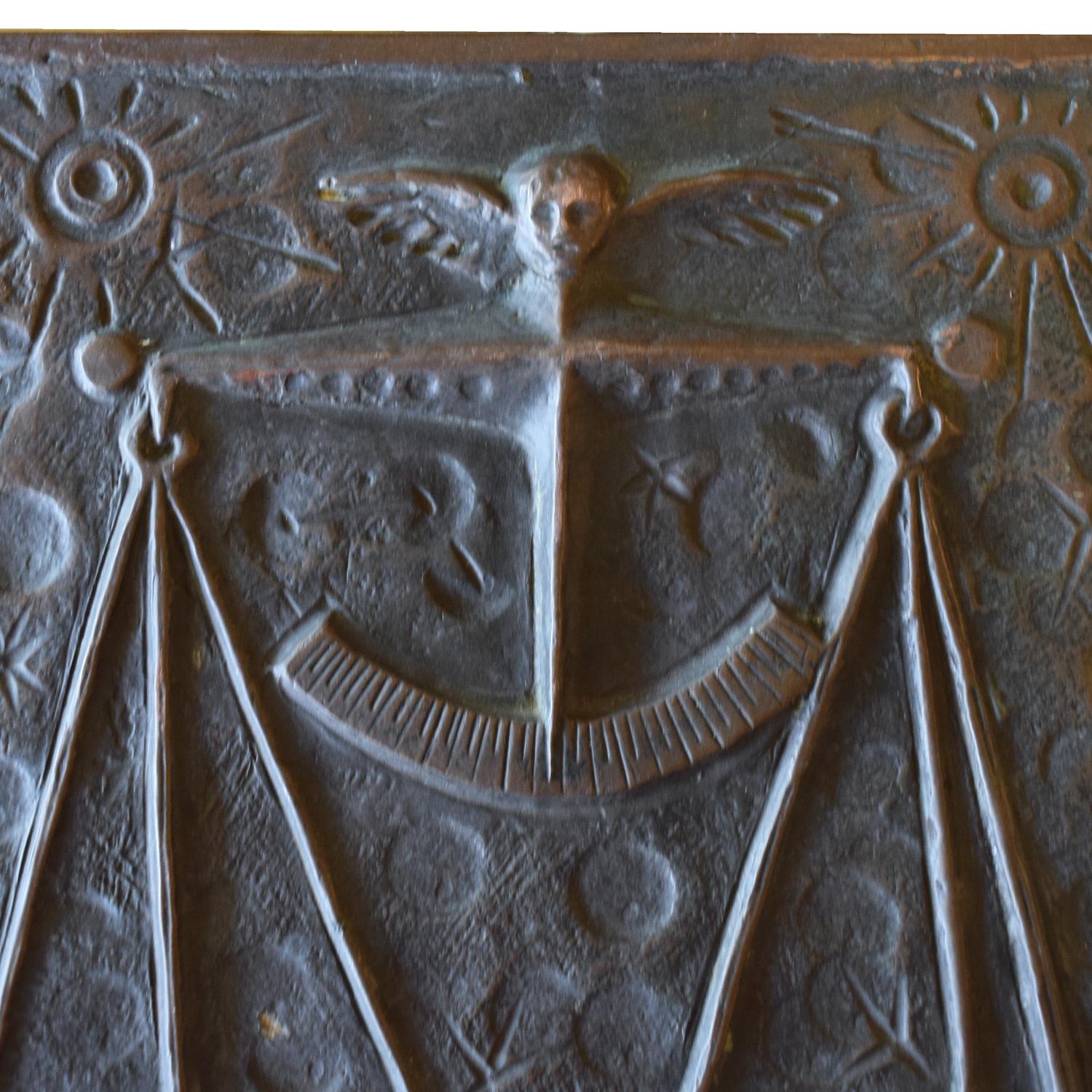 A Copper Libra Zodiac Sign 13" W x .5" D x 13" H — Italy, Mid-20th Century
