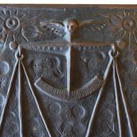 A Copper Libra Zodiac Sign 13" W x .5" D x 13" H — Italy, Mid-20th Century