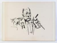 Jack Levine, (American, b. 1915), The Mayor. Limited, signed.