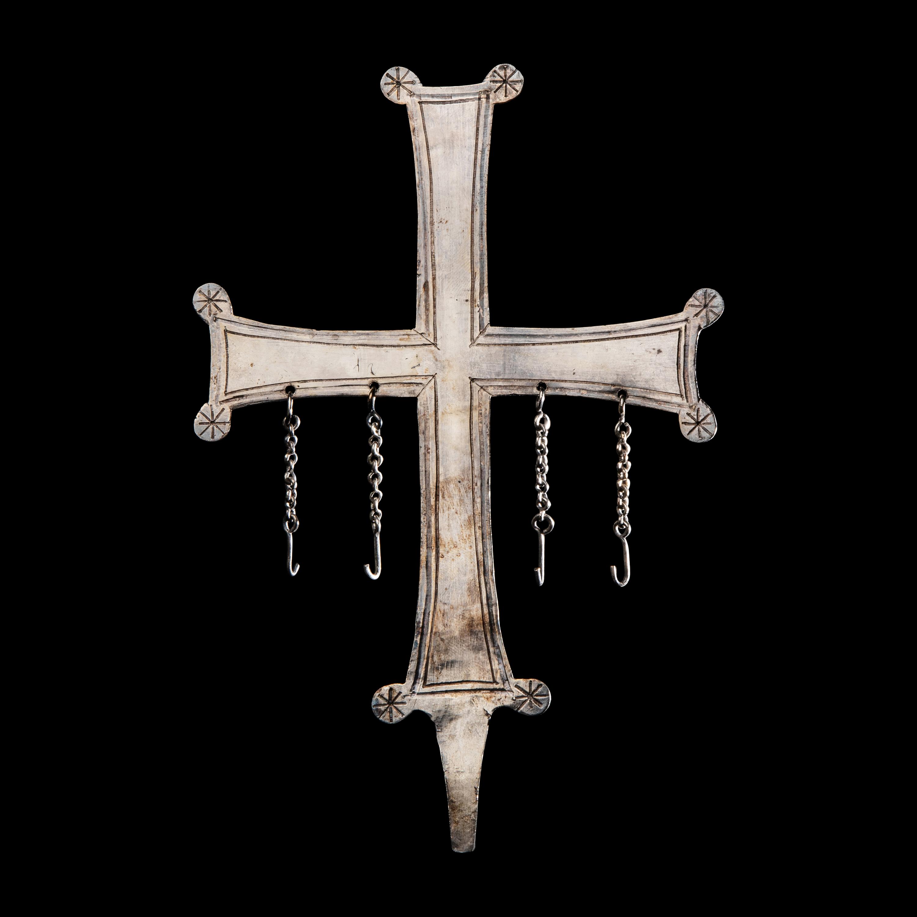 A Byzantine Silver Processional Cross