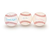 A Group of 12 Hall of Fame Signed Autograph Baseballs (Beckett Authentication Services BAS Certified),