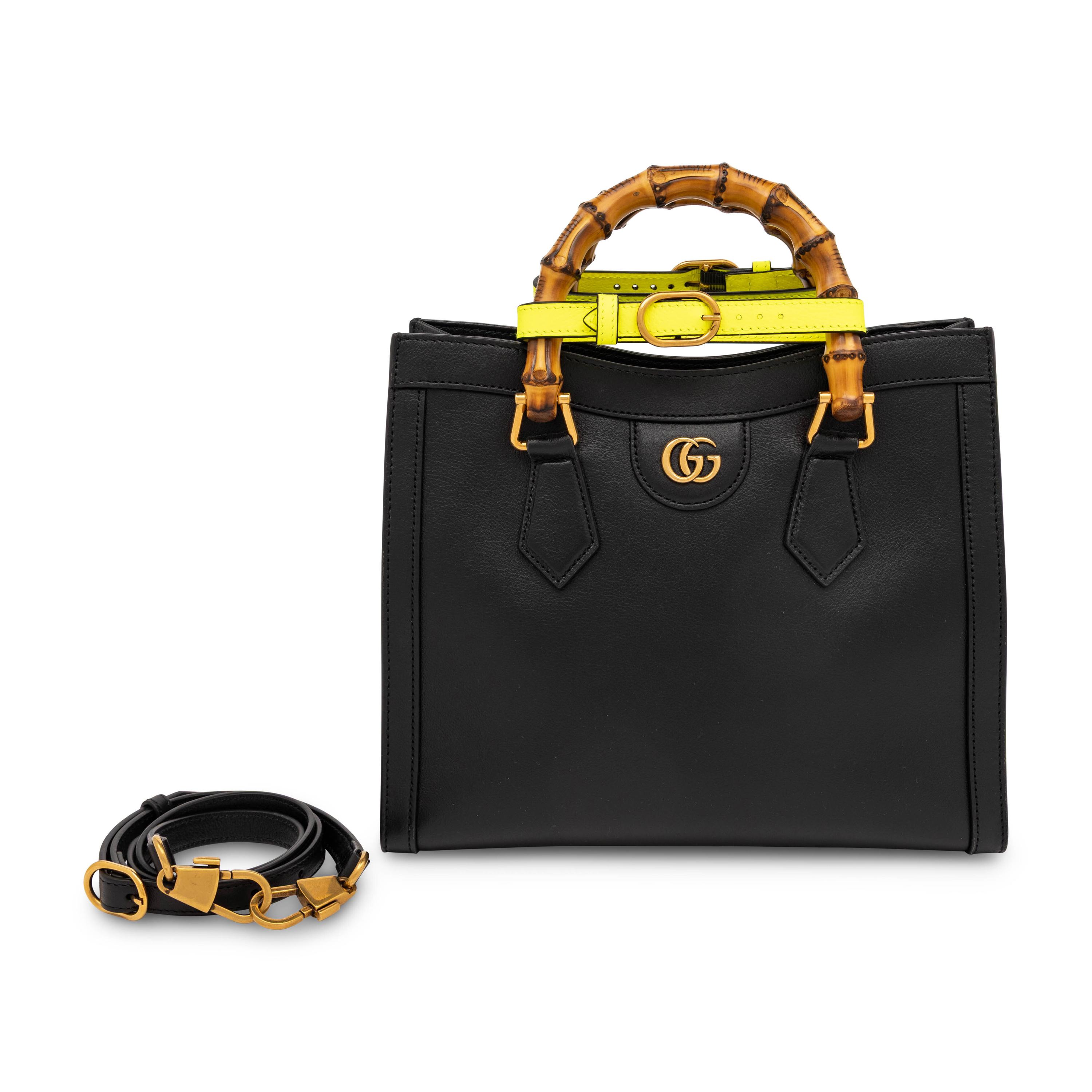 Gucci, Medium Diana Tote in Black Leather