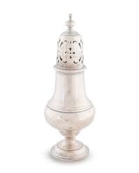 An English Silver Muffineer — Alfred James How, London, 1928