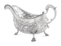 An Irish Georgian Silver Sauce Boat