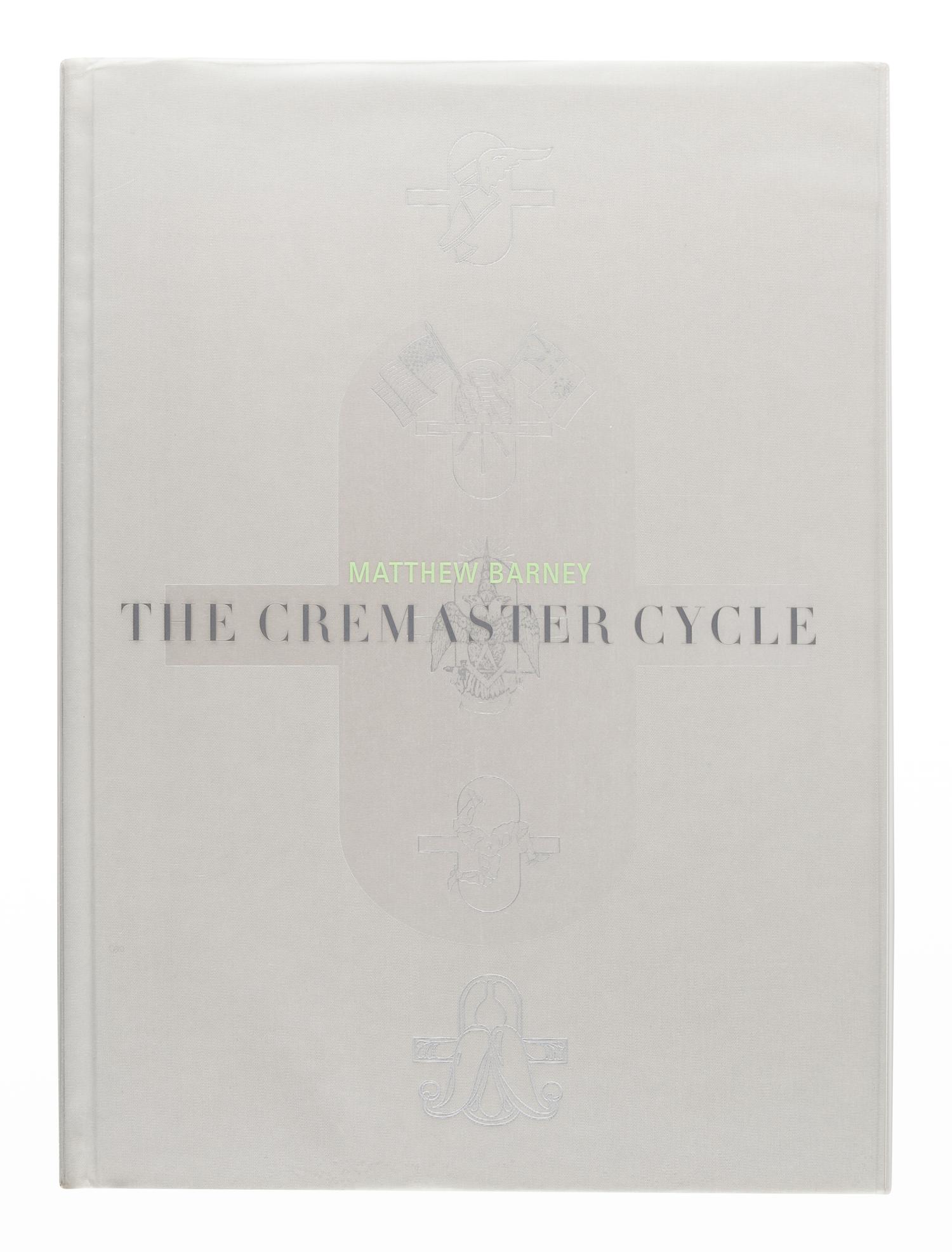 [BARNEY, Matthew (1967)]. SPECTOR, Nancy. Matthew Barney: The Cremaster Cycle. New York: Guggenheim Museum Publication, 2004.