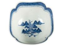 A Canton Export Porcelain Center Bowl