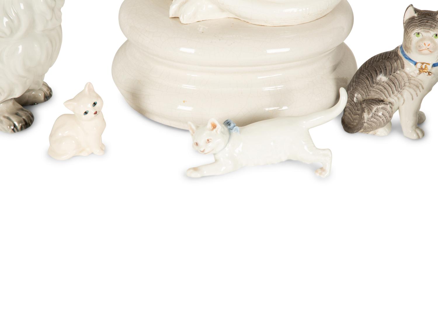 A Collection of Cat Figures