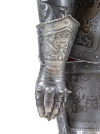 A Model of a Medieval Suit of Armor