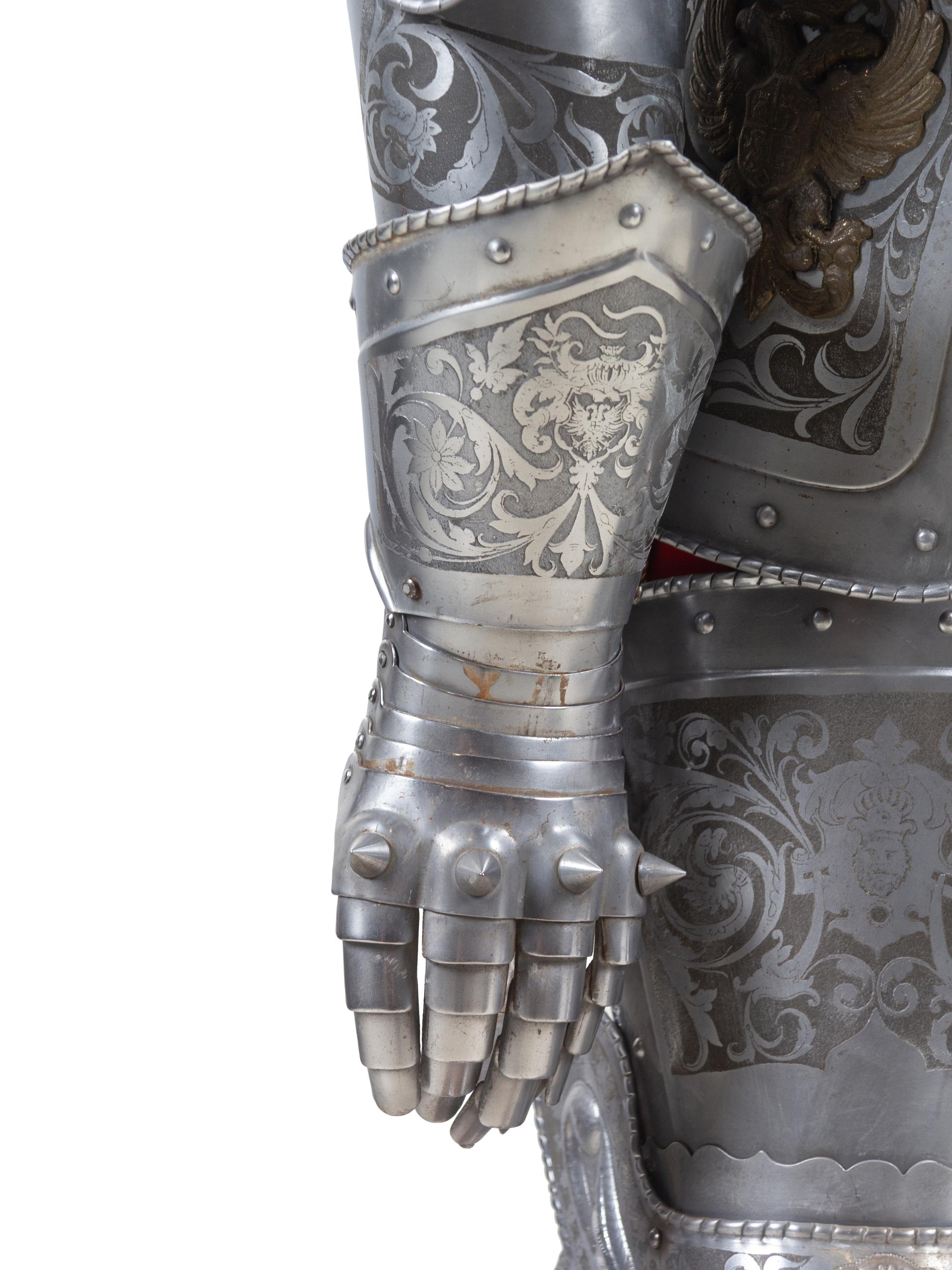 A Model of a Medieval Suit of Armor