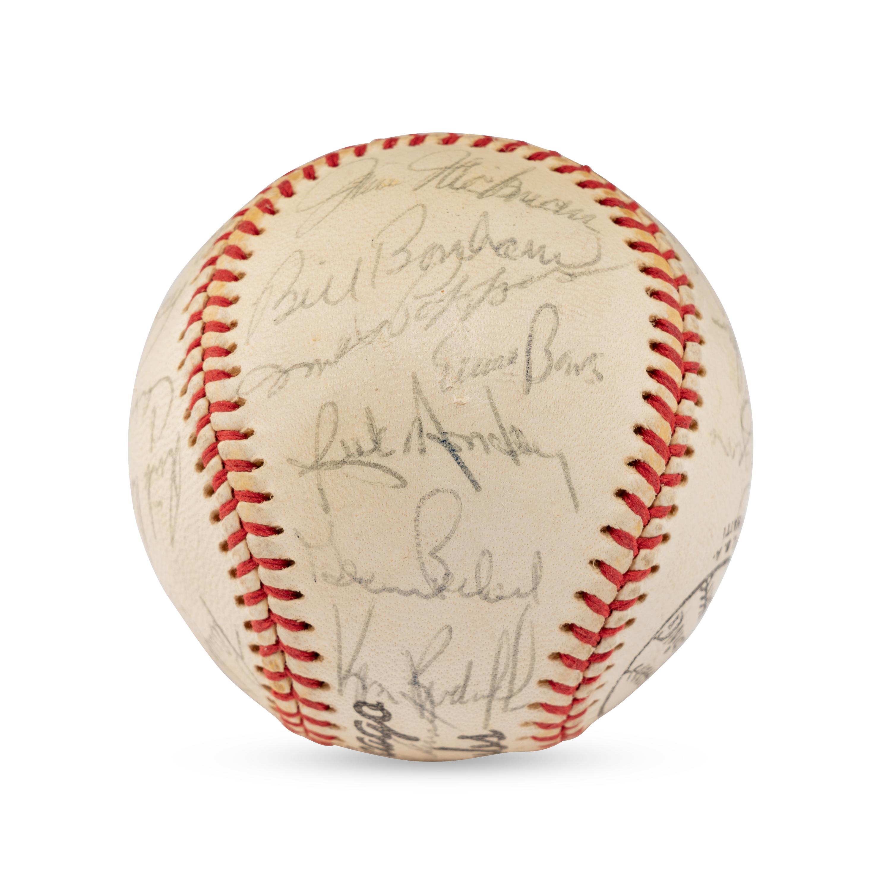 A Group of Two 1973 Chicago Cubs Team Signed Autograph Baseballs