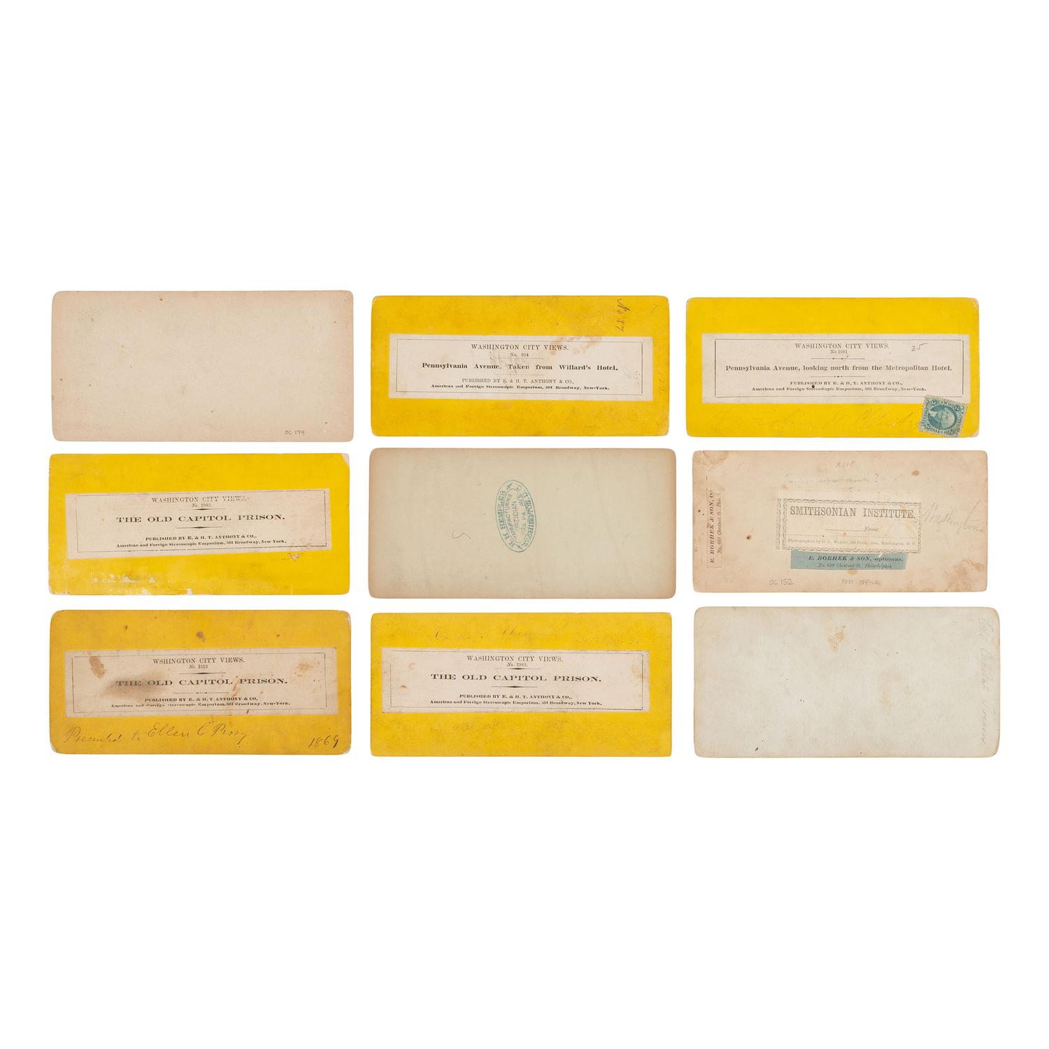 [Early Photography] Group of over 100 Stereoviews of Washington, DC, incl. landmarks and monuments