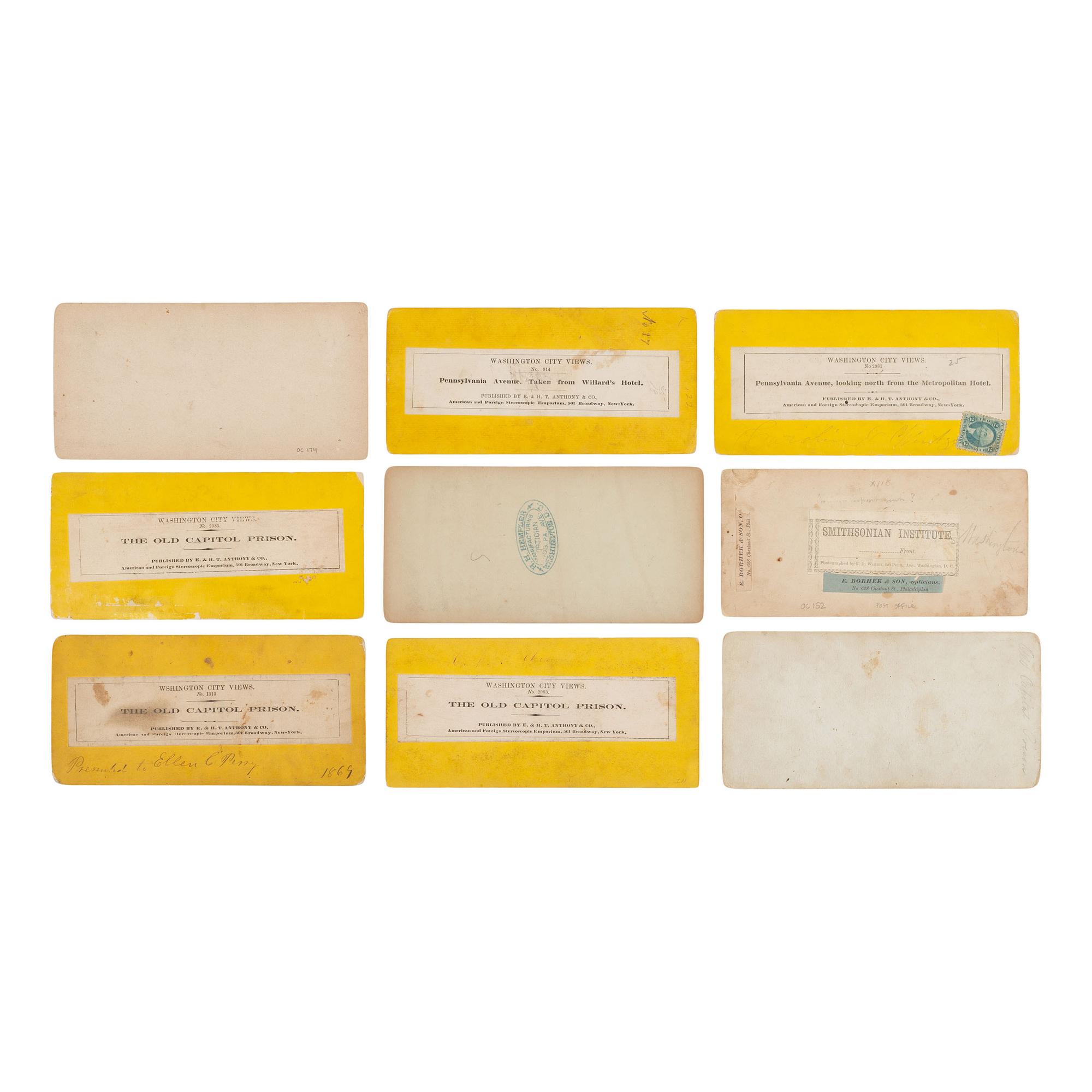 [Early Photography] Group of over 100 Stereoviews of Washington, DC, incl. landmarks and monuments