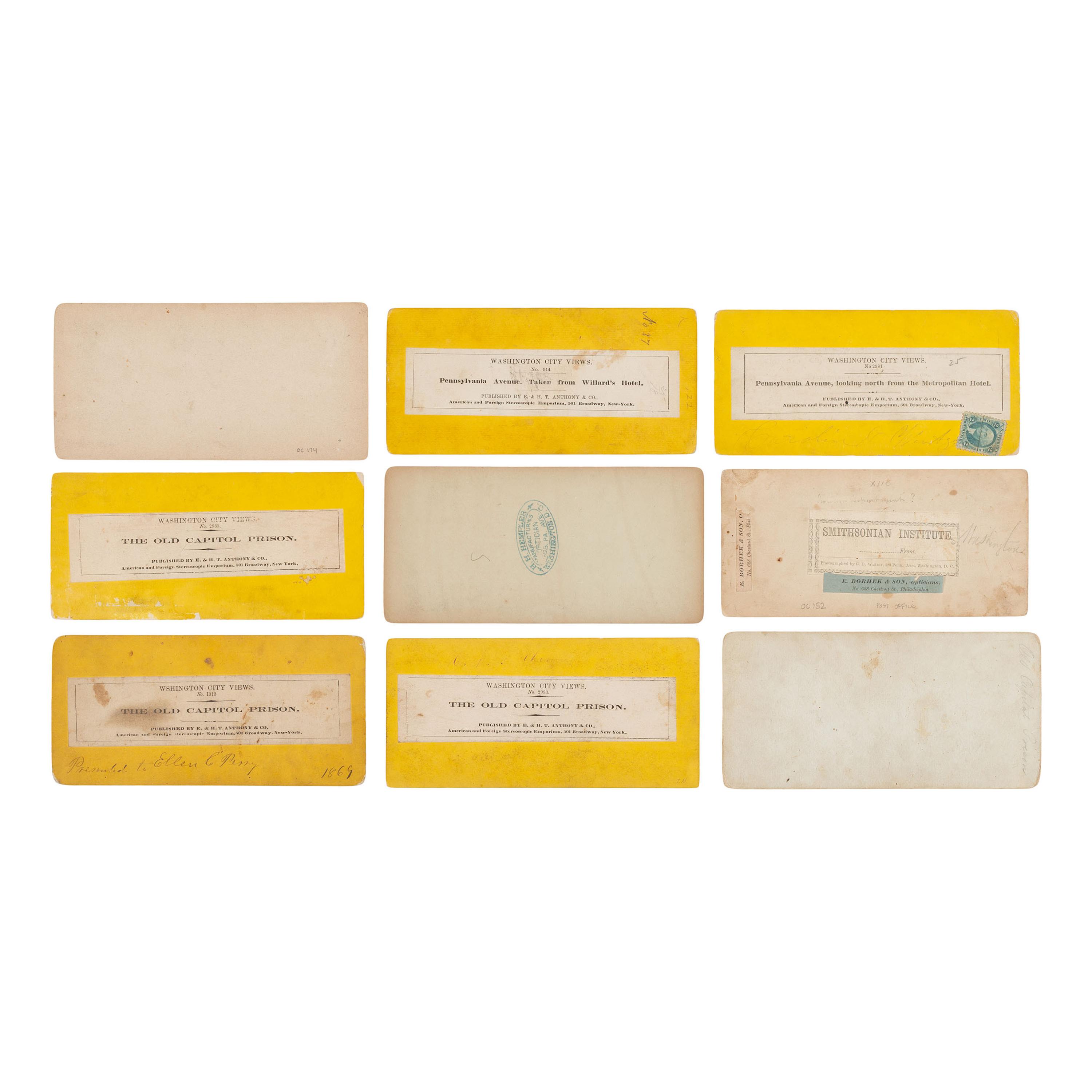 [Early Photography] Group of over 100 Stereoviews of Washington, DC, incl. landmarks and monuments