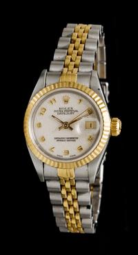 A Stainless Steel and 18 Karat Yellow Gold Ref. 69173 Datejust Wristwatch, Rolex, Circa 1989,