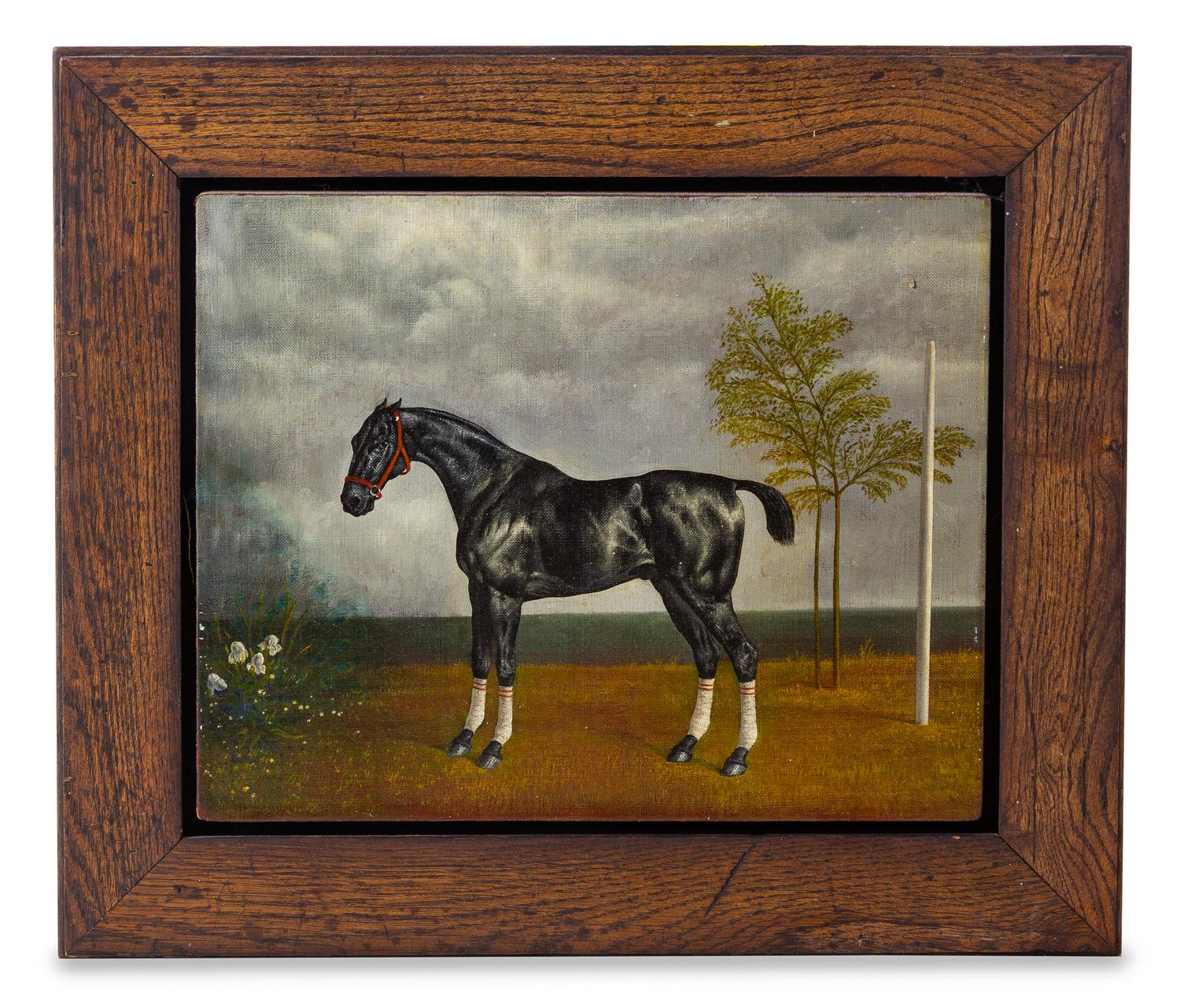 Artist Unknown (20th century) Racehorse oil on canvas…
