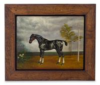 Artist Unknown (20th century) Racehorse oil on canvas…