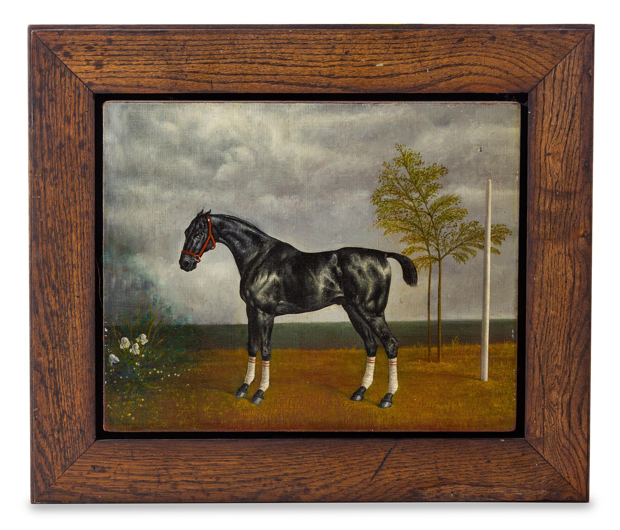 Artist Unknown (20th century) Racehorse oil on canvas…