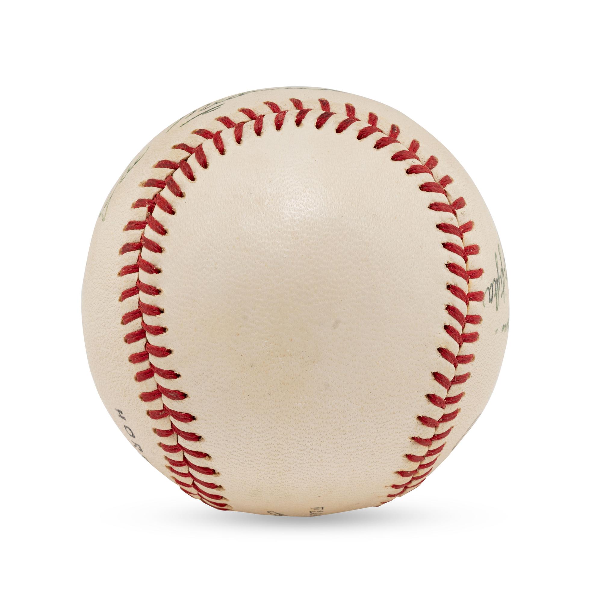 A Multi Signed Autograph Baseball Featuring Joe Medwick and Notables (Beckett Authentication Services Letter of Authenticity)