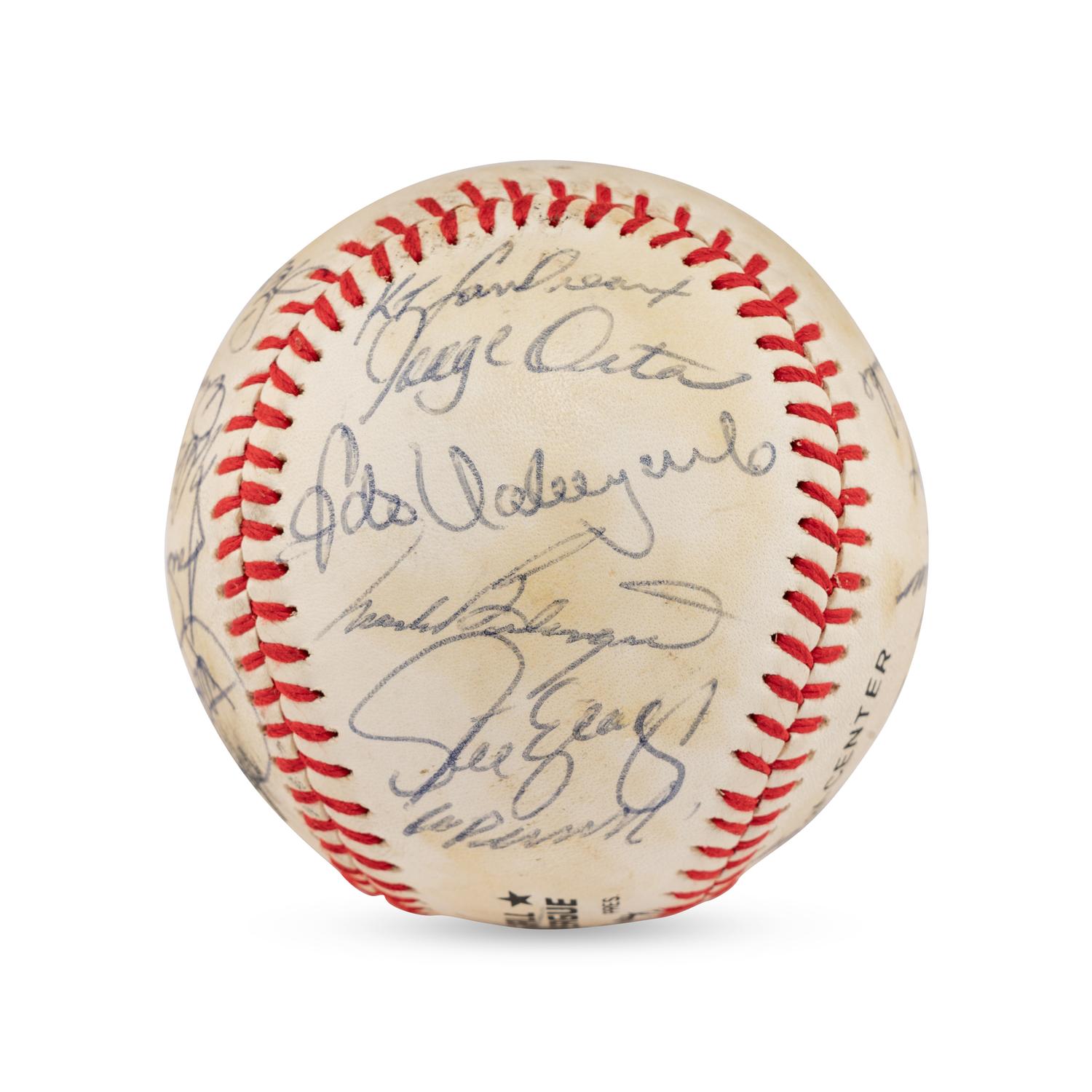 A 1982 Los Angeles Dodgers Team Signed Autograph Baseball (Beckett Authentication Services)