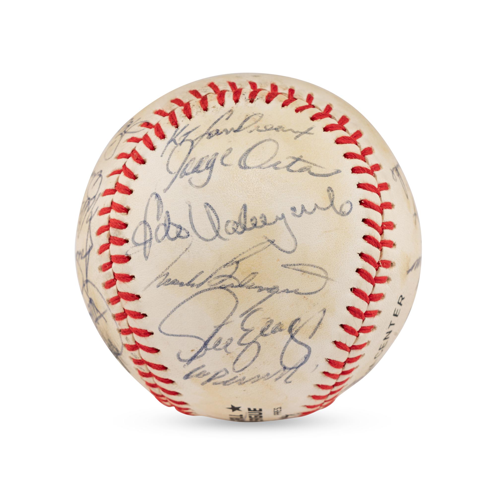 A 1982 Los Angeles Dodgers Team Signed Autograph Baseball (Beckett Authentication Services)