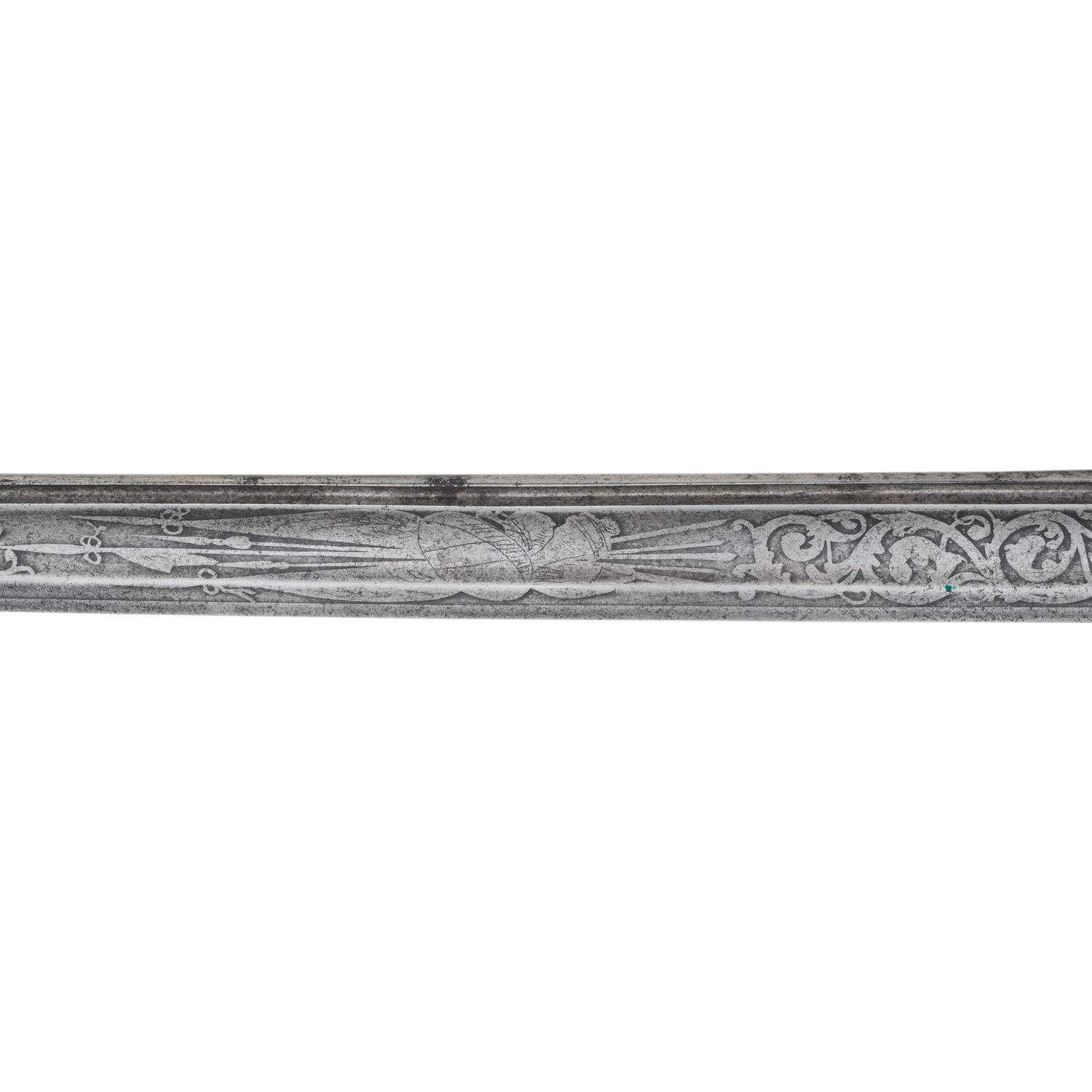 Non-Regulation Import Staff & Field Officers Sword of Capt. Albert Foster - 25th Mass Infantry