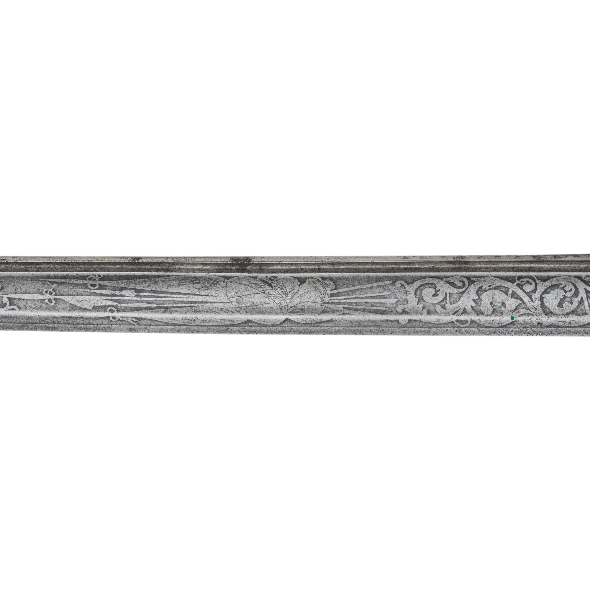 Non-Regulation Import Staff & Field Officers Sword of Capt. Albert Foster - 25th Mass Infantry