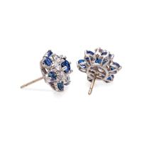 SAPPHIRE AND DIAMOND EARRINGS