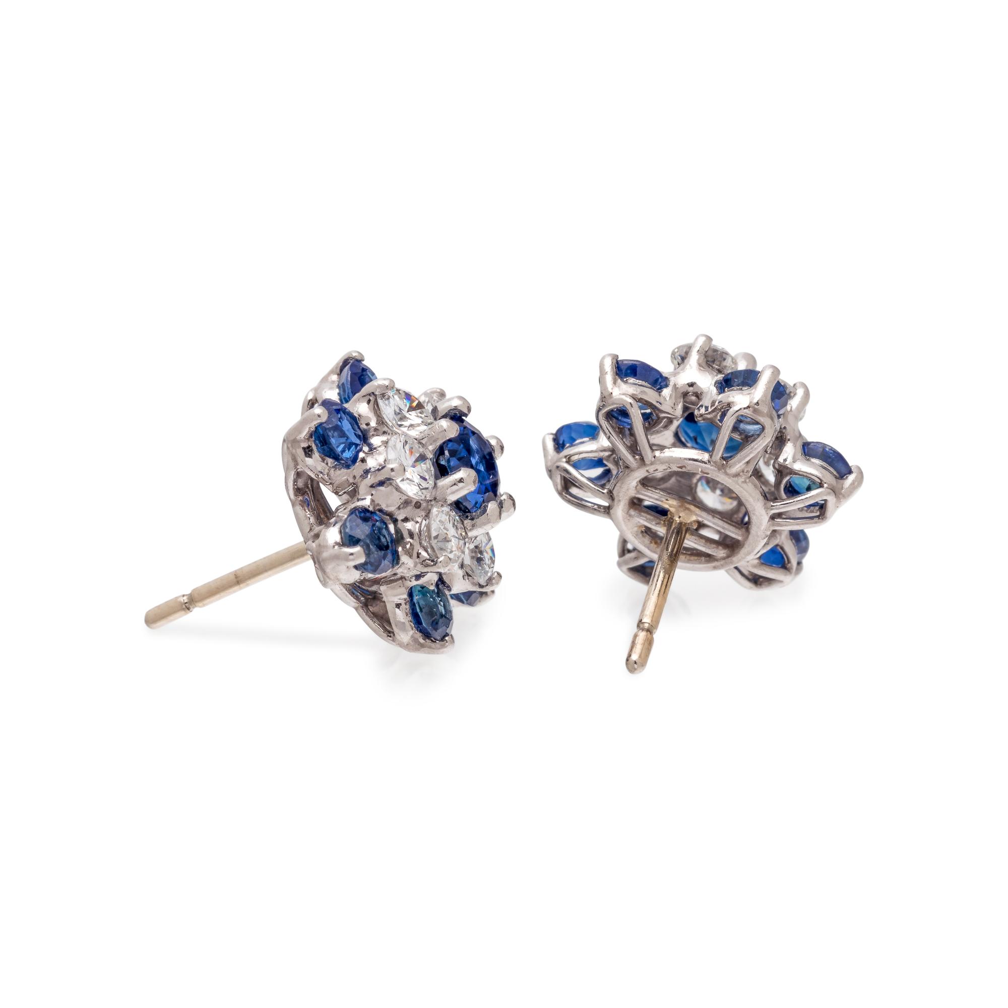 SAPPHIRE AND DIAMOND EARRINGS