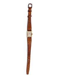 A 14 Karat Yellow Gold Wristwatch, Girard Perregaux,