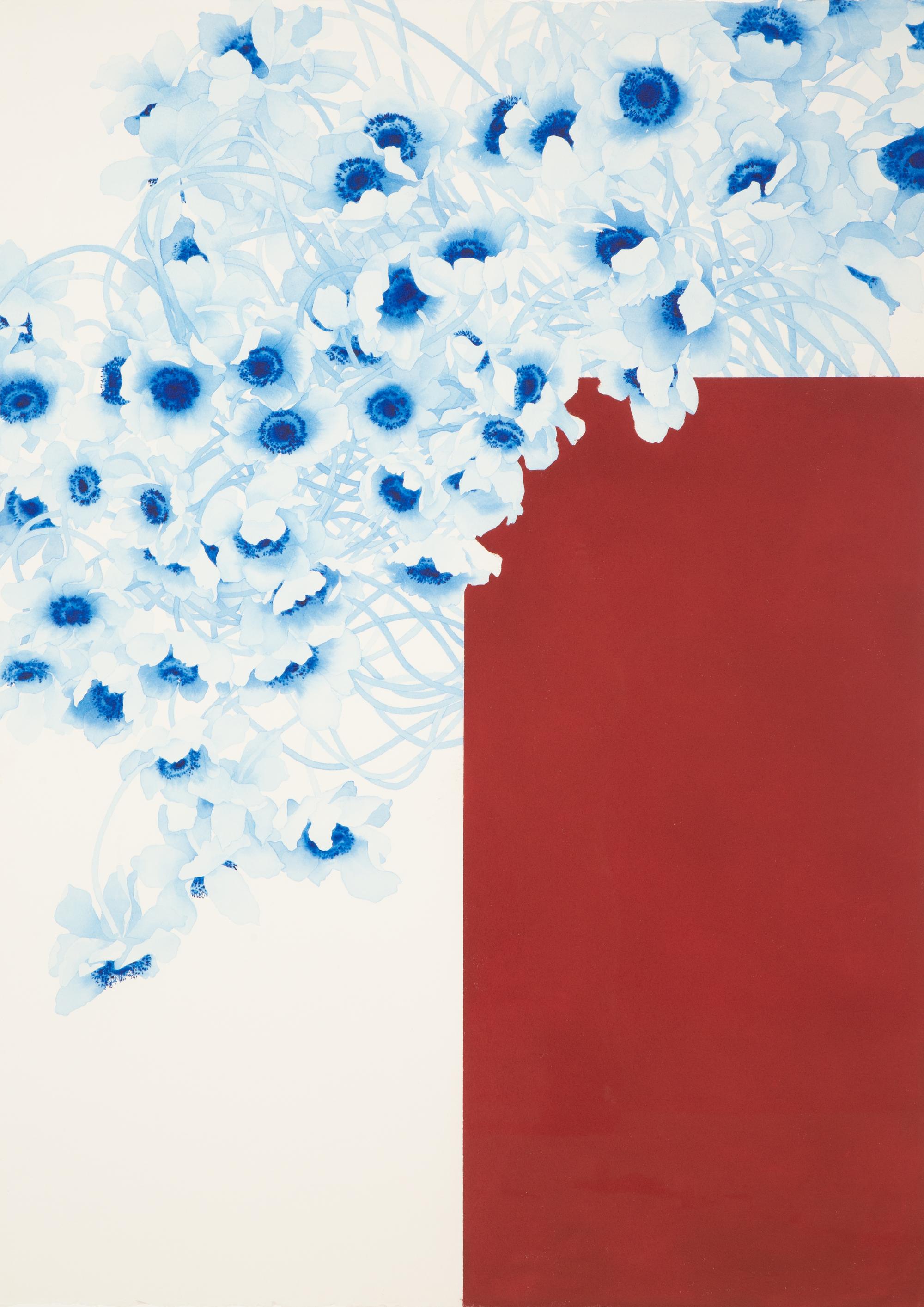 Duet for Red and Blue , 2011 (two works)